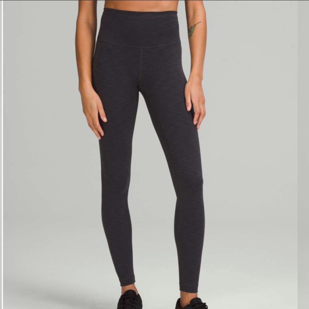 Lululemon Wunder Train High-Rise Tight 28" Heathered Graphite Grey